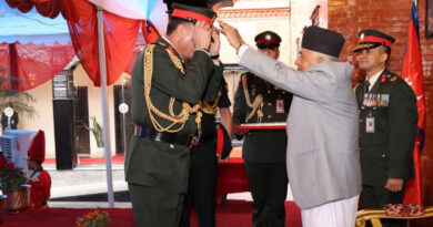 भारतीय सेनाध्यक्ष सेठलाई नेपाली सेनाको मानार्थ महारथीको दर्जा प्रदान